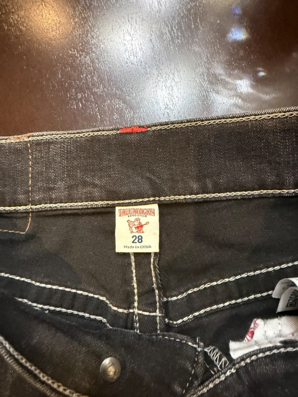 Men’s True Religion Black Jeans “Moto” Style - Picture 4 of 4